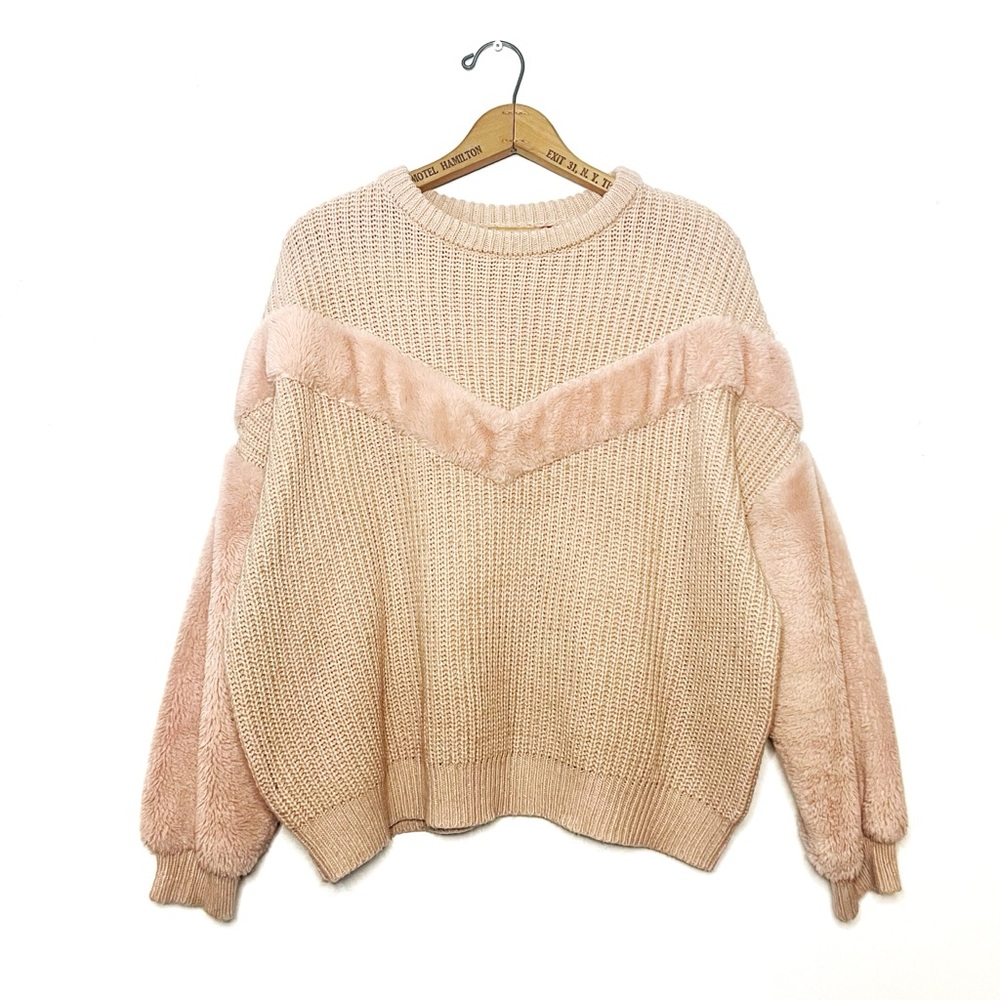 Guess | Blush Pink furry Sweater
